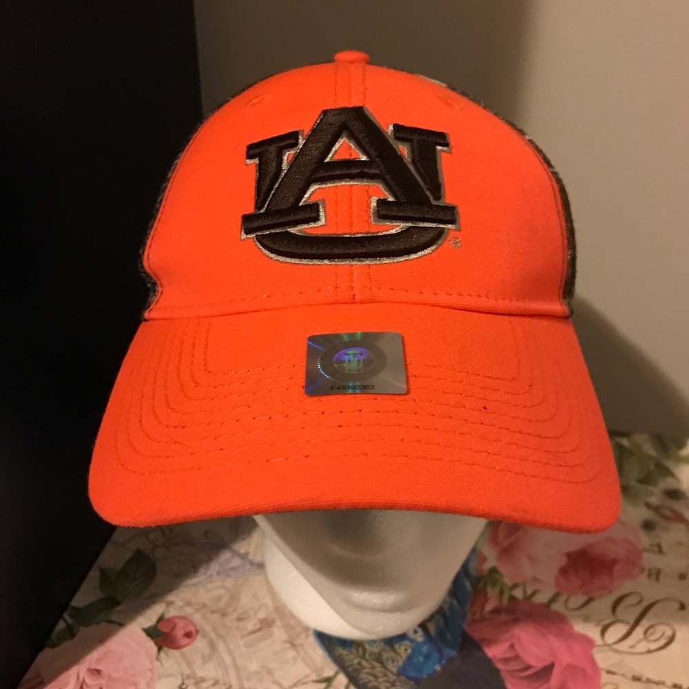Orange Camouflage Auburn Snapback